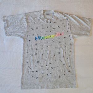 Gray Star Pattern Kids T-Shirt